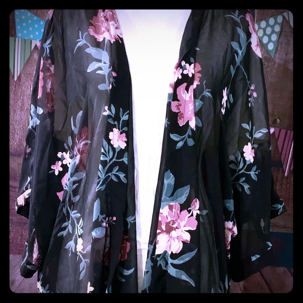 Sheer Kimono Type Shirt